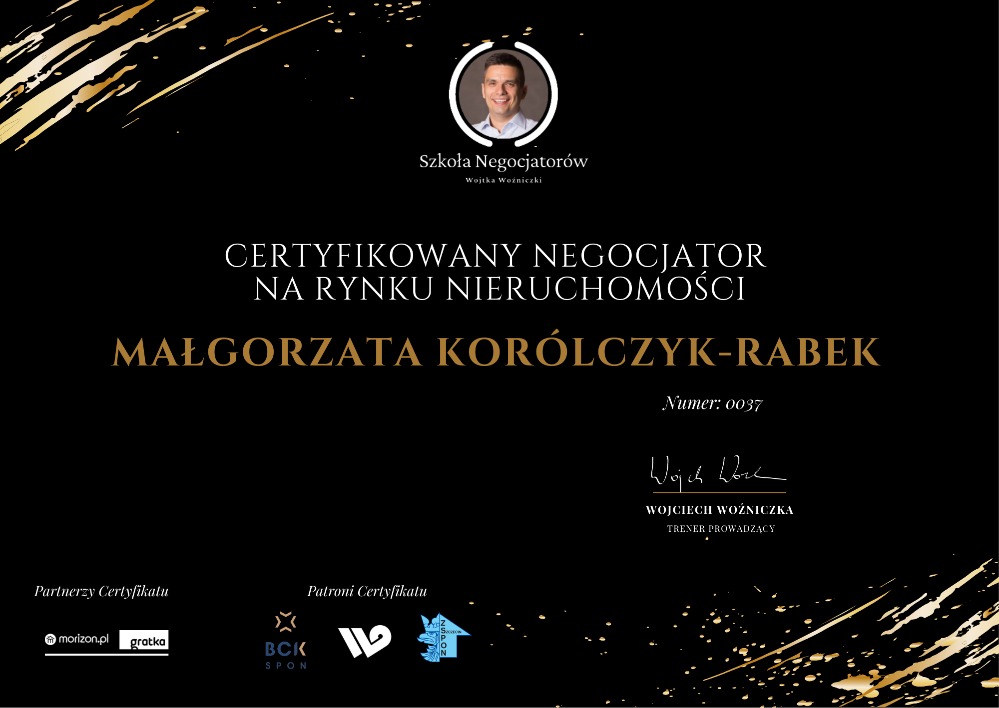 Małgorzata Korólczyk-Rabek Certyfikoway Negocjator
